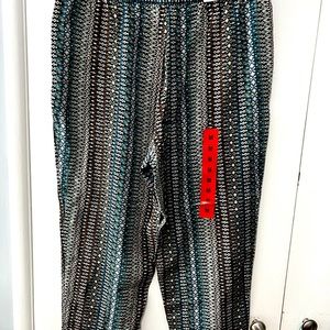 Jessica Simpson Ladies’ Printed Pull-on Pant – Multi size M new with tags
